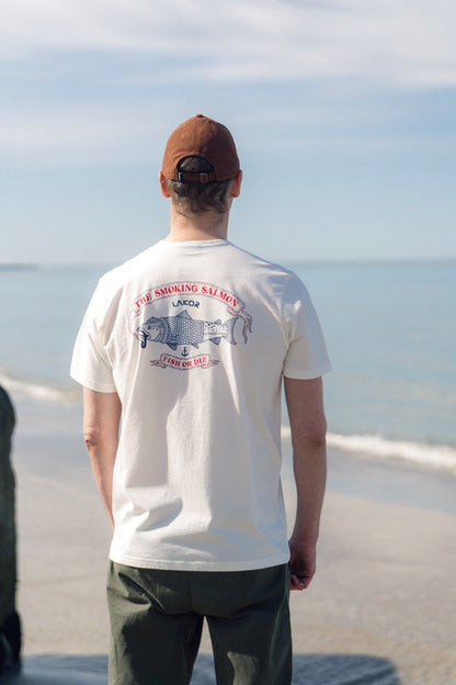 The Smoking Salmon T-Shirt - Star White