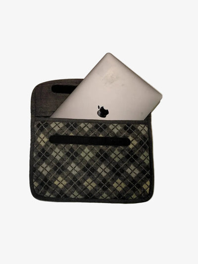 vintage recycled laptopsleeve -lab10streetwear.nl