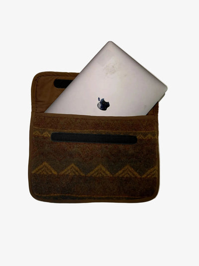 vintage recycled laptopsleeve -lab10streetwear.nl