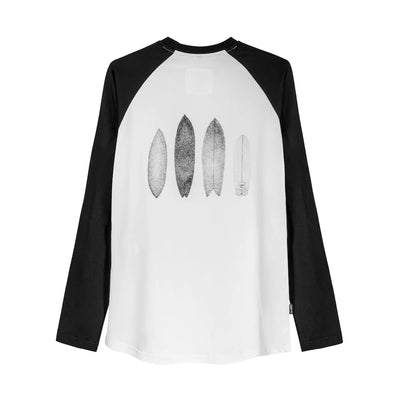surf.inc Boards Longsleeve- Black & White -lab10streetwear.nl