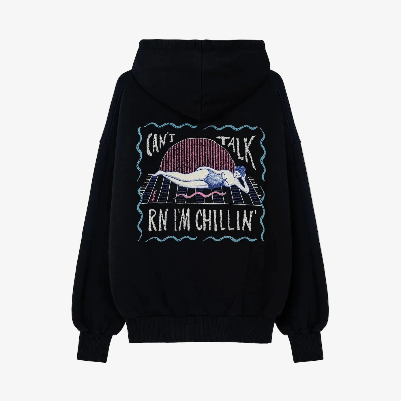 surf.inc Chillin’rn Hoodie - Acid Black - lab10streetwear.nl