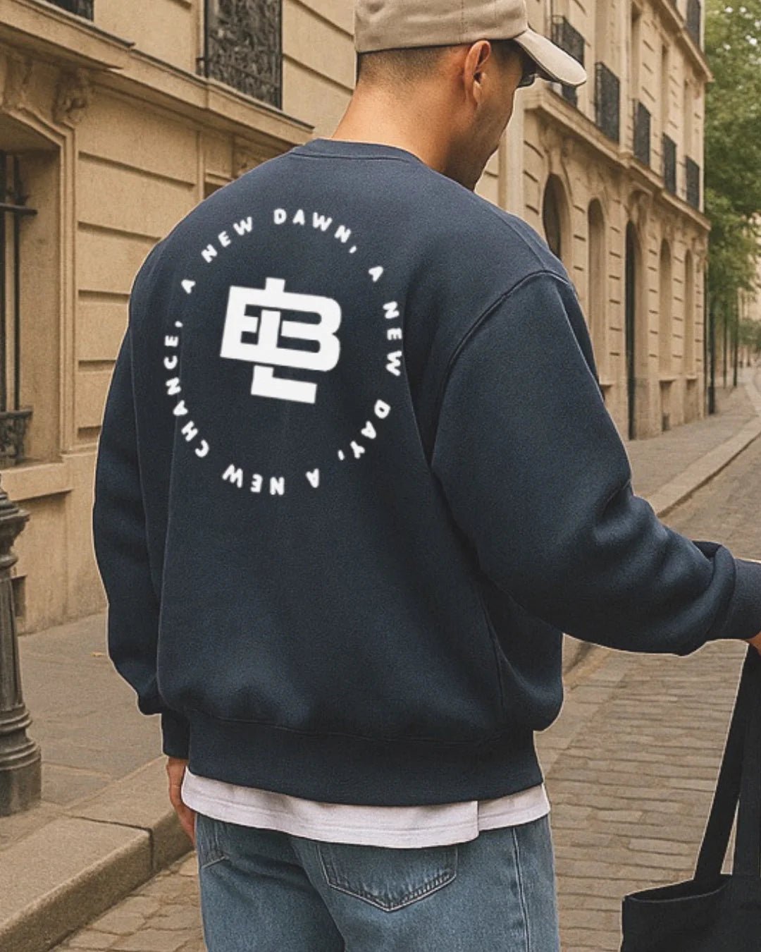 Circle Sweater - Mood Indigo - LAB10streetwear