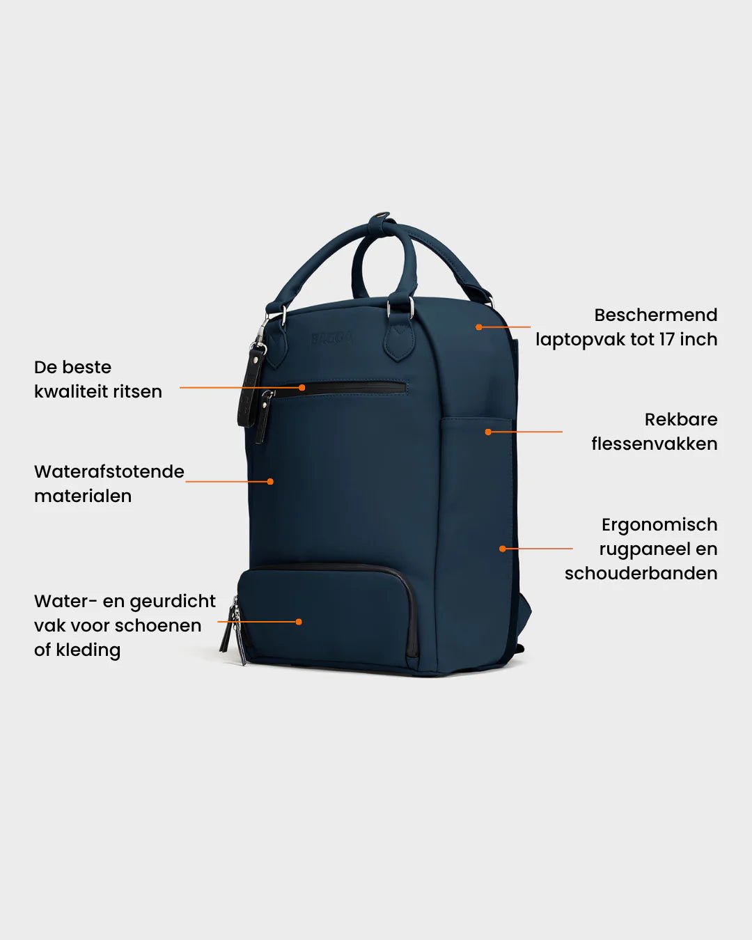 De Backpack - Navy - LAB10streetwear