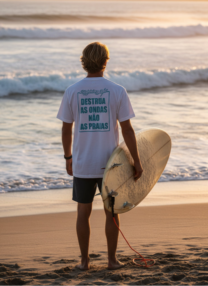 Destroia As Ondas T-Shirt - Off White