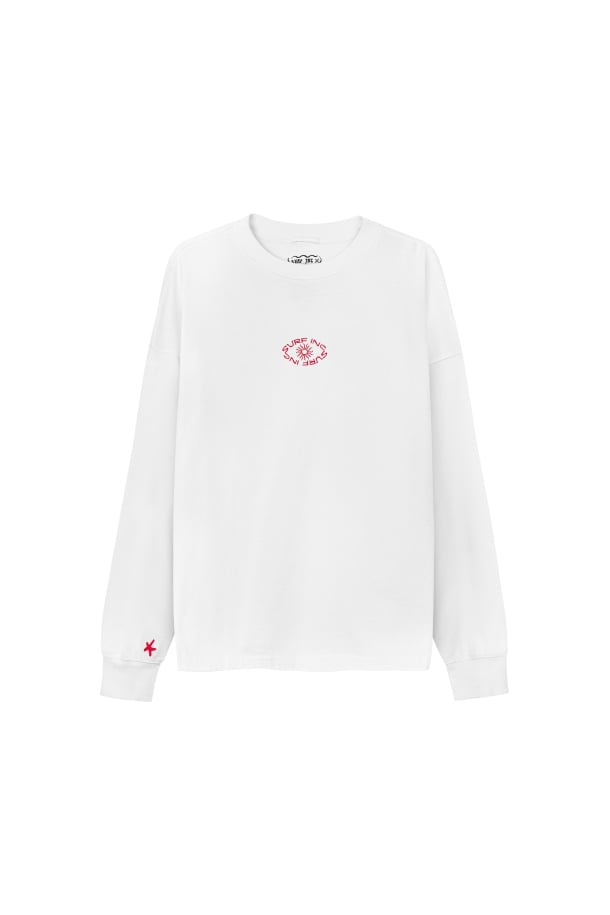 Feel Amazing Longsleeve - Paper White - LAB10streetwear