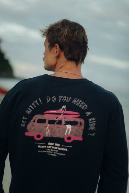 Kitty Longsleeve - Acid Black