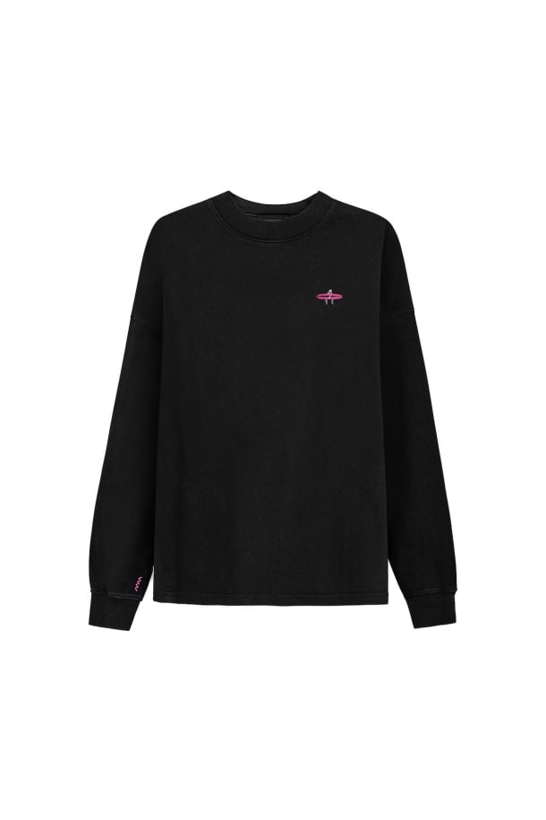 Kitty Longsleeve - Acid Black