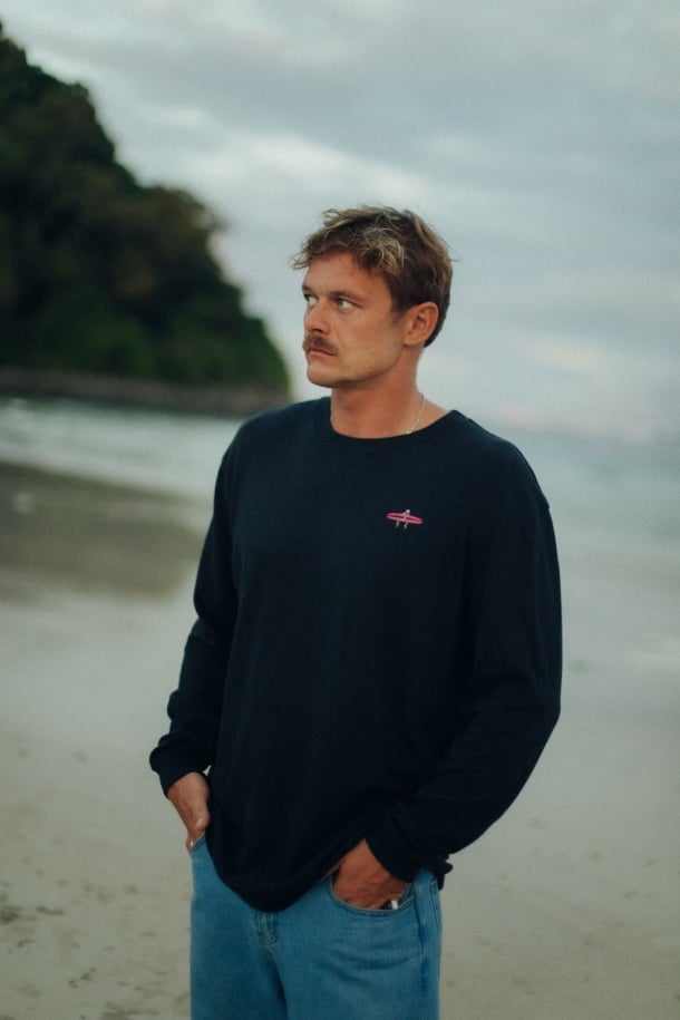 Kitty Longsleeve - Acid Black