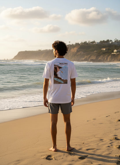 Malibu California T-Shirt - Off White
