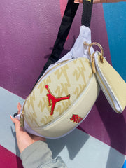 Ballbag Heuptas Flightcream met Portomonnee