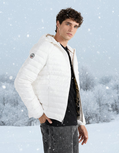 Nico Daunenjacke mit Kapuze Weiß 