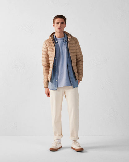 Nico Daunenjacke mit Kapuze Beige 