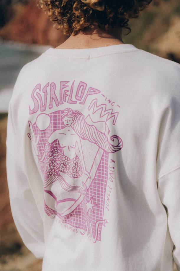 Only For Flippers Longsleeve - Vintage White - LAB10streetwear