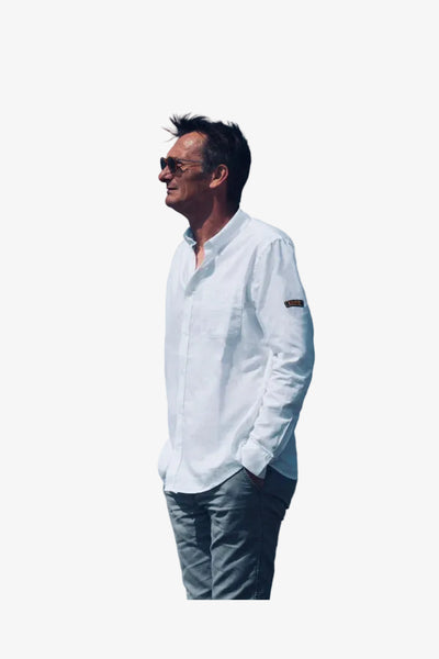 Ecmo Oxford Shirt Badge - Wit - lab10streetwear.nl