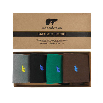 Sock Gift Box - Plain Black
