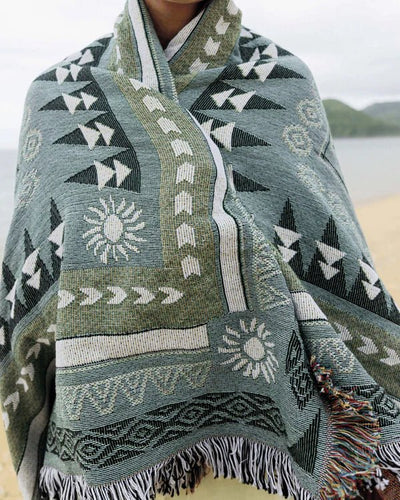 Sunset Green Blanket - LAB10STREETWEAR