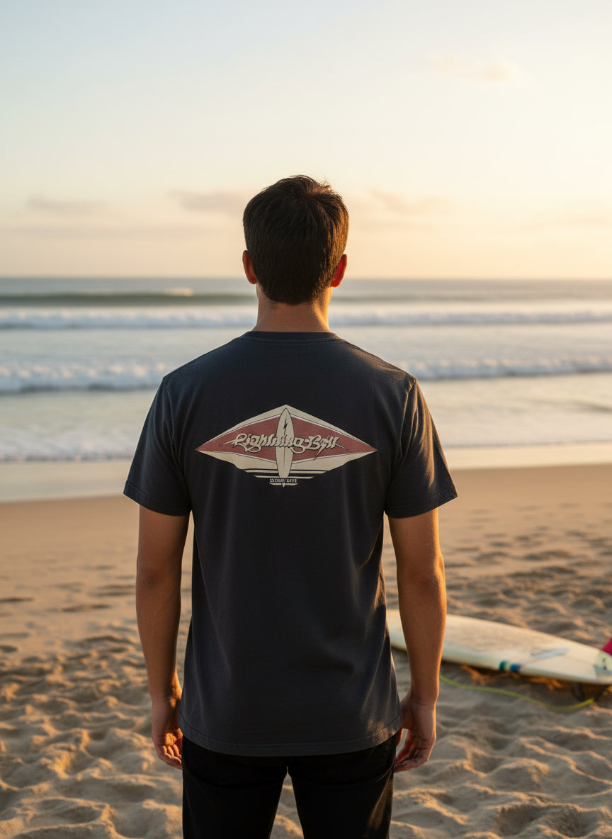 Wave Rider T-Shirt - Zwart